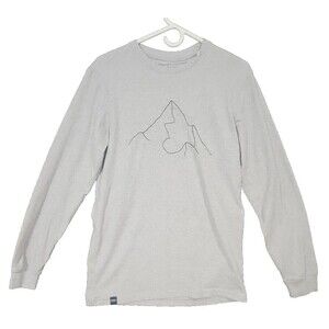 Embrace by Dedicated Crewneck Long Sleeve Gray Tee T-Shirt Men's S Brand New NWT